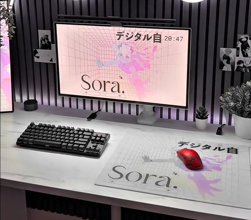 Glas-Mauspad - Sora